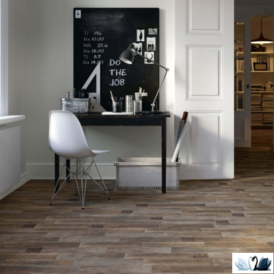 Керамогранит Керама марацци Браш Вуд коричневый темный 10 х 40 см, SG401300N, под дерево