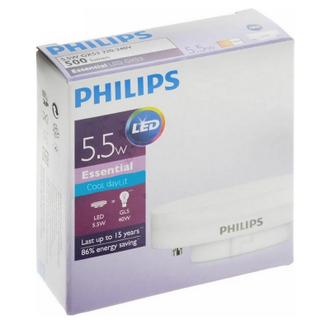 Лампа светодиодная Philips Essential LED 5.5-40W 4000K GX53