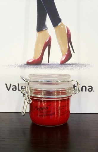 VAKOS - Скраб для тела ягодный с клубникой 200мл стекло