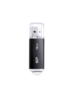 Флеш-память Silicon Power Ultima U02, 16Gb, USB 2.0, черный, SP016GBUF2U02V1K