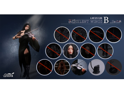 ПРЕДЗАКАЗ - Темная скрипачка - Коллекционная ФИГУРКА 1/6 Silent Wings Soloist (LXF2512B) - Luxifa ?ЦЕНА: 26900 РУБ.?