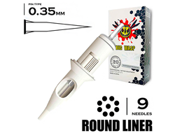 9RL/0,35 mm - Round Liner "BIG-WASP" (STANDARD WHITE)