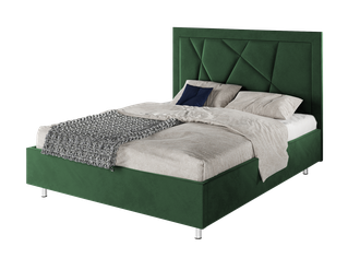 Кровать "Геометрия" зелёного цвета