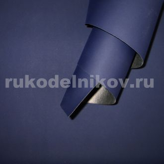 искусственная кожа (Китай), цвет-темно-синий, размер-70х33 см