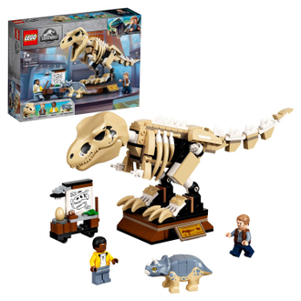 LEGO Jurassic World Конструктор Скелет тираннозавра на выставке, 76940