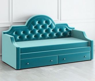 Кровать Clay голубая