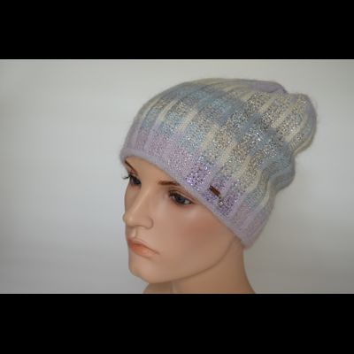 Лиловая шапка с украшениями Vizio Италия 6916 CY
