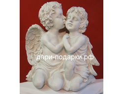 Садовая скульптура Ангелы влюбленные 30*30см   1,2кг     полистоун Россия 1748/028638*