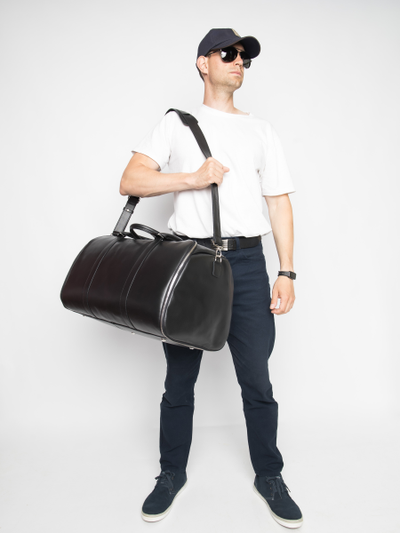 Кожаный портплед / дорожная сумка Goffredo 
Premium black (арт. 4045-51)