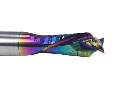 Фреза компрессионная со стружколомами спиральная 10x42 s10x100 Z2+2 HM