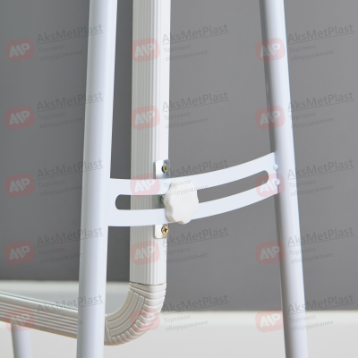 A450W Зеркало напольное в полный рост, ширина 450мм, цвет: белый, на колесах, регулируемый наклон