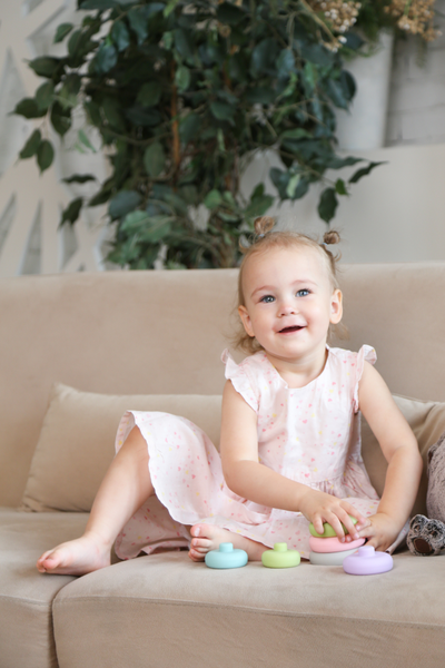 Пирамидка - прорезыватель из пищевого силикона Круги