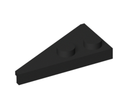 Wedge, Plate 4 x 2 Right, Pointed, Black (65426 / 6295293)