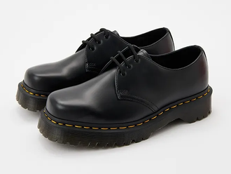 Полуботинки Dr. Martens 1461 Bex Squared Black Polished Smooth