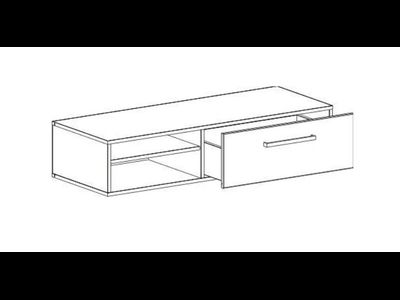 Кельн Тумба 1220, низкая, белый 1220х465х260