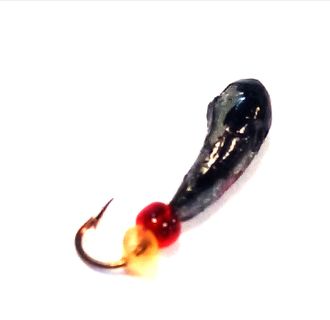 Мормышки Уралка цвет чёрн, вес 0.40 гр, диам 3.0мм, размер 12мм