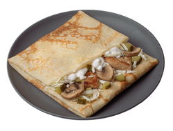 блин с курицей и грибами