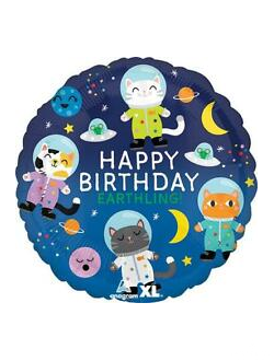 Круг космические кошки 18"