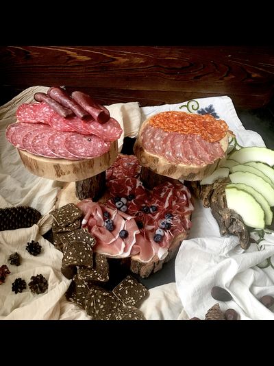 подставка из дуба двойная