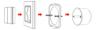 Панель Arlight SMART-P47-DIM-P-SUF (3V, 2 зоны, Knob, 2.4G)