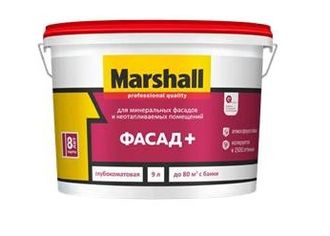 Marshall ФАСАД+  краска водно-дисперсионная для фасадных поверхностей глубокоматовая
