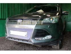 Защита радиатора Ford Kuga II 2013-2016 chrome PREMIUM