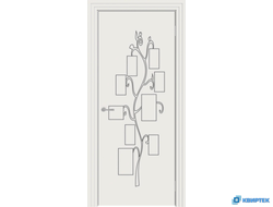 Межкомнатная глухая дверь с покрытием Эмаль Пикколино 07 купить в Челябинске | КВИРТЕК