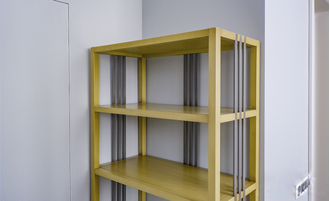 Стеллаж с нижней тумбой, в стиле 50х.