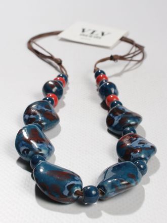 Колье "Керамические бусины "