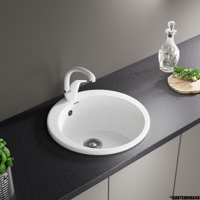 Керамическая кухонная мойка ZOX ZX-GM 08 круглая 510 мм