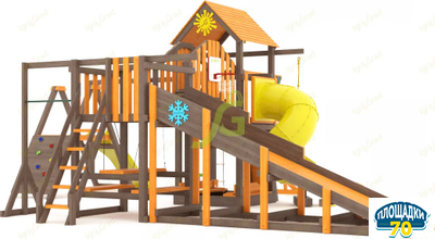 Всесезонная площадка IgraGrad С Мостик 2 с трубой SF Бийск