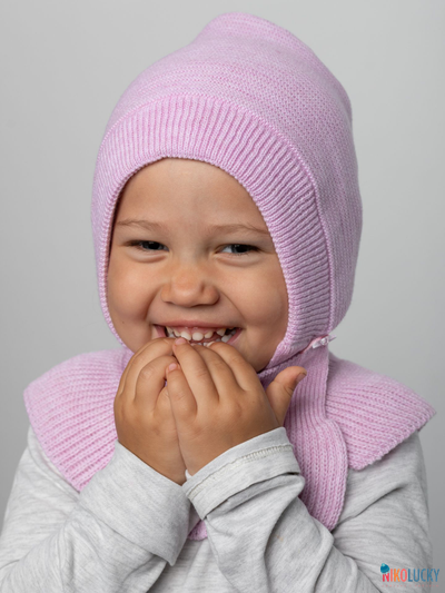 Шапка-шлем 24201-01 х/б подклад, лавандовый 42-44