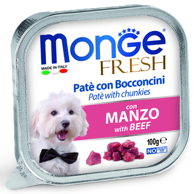Консерва Monge Dog Fresh для собак с говядиной 0,1 кг