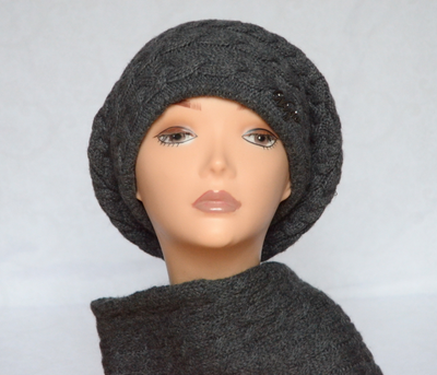 Vizio Италия 5388 берет и шарф серый фото