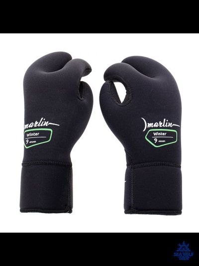 Рукавицы неопреновые 9мм Marlin WINTER 3х-палые ОП р.M