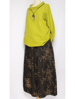 Рубашка "Вельвет хомут роза"лайм до р.56