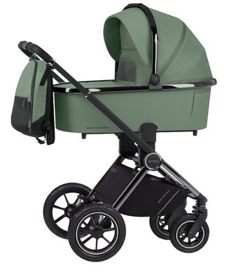 Коляска 2в1 Carrello Ultimo CRL-6516 Fern Green CHROME надувные колеса 2023