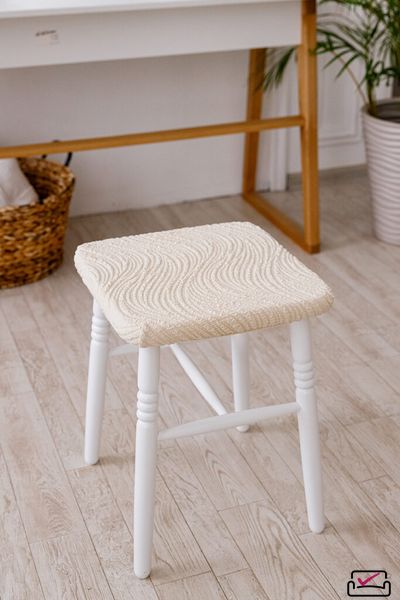 Чехол на табурет Жаккард Волна  Шампань (2 ШТУКИ). Россия