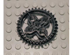 !АНАЛОГ! Technic, Gear 36 Tooth Double Bevel, Black (32498 / 4177434 / 4255563)