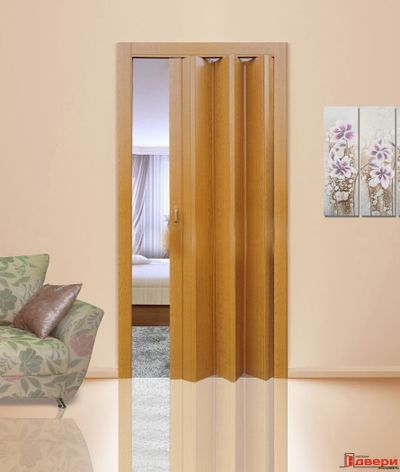 Дверь "Гармошка" миланский орех