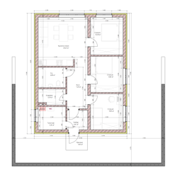 Одноэтажный дом с тремя спальнями 78м² (S14)