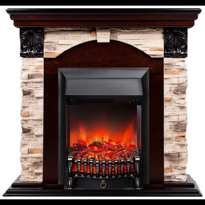 Электрокамин Dublin Rock AO с очагом Fobos RC