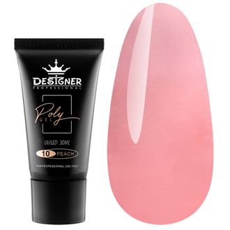 ПОЛИГЕЛЬ ДЛЯ НОГТЕЙ DESIGNER (peach N10) 30мл.-------- POLIGEL PENTRU UNGHII 30ml