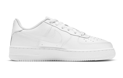 Кроссовки  Nike Air Force 1 LE GS White вид сбоку