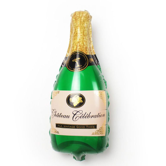 Бутылка шампанского зеленая 91х35 см