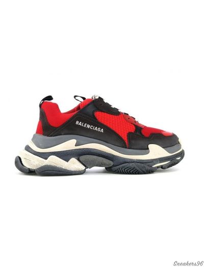 BALENCIAGA TRIPLE S Красно-белы Женские (36-41)