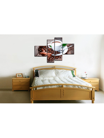 Модульная картина &quot;Кофе с молоком&quot;