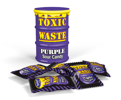 Самые кислые конфеты в мире Toxic Waste Purple