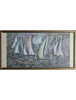 "Паруса" бумага гуашь, акварель 1970-е годы