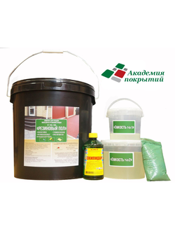 Комплект для укладки покрытия из резиновой крошки "Резиновый пол" 1м2, толщ 10мм